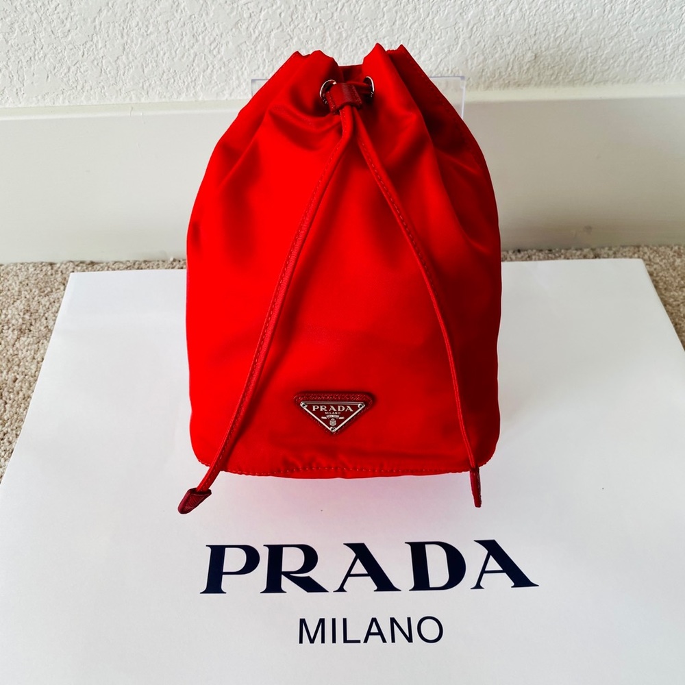 Brand New - Prada Logo Bucket Bag